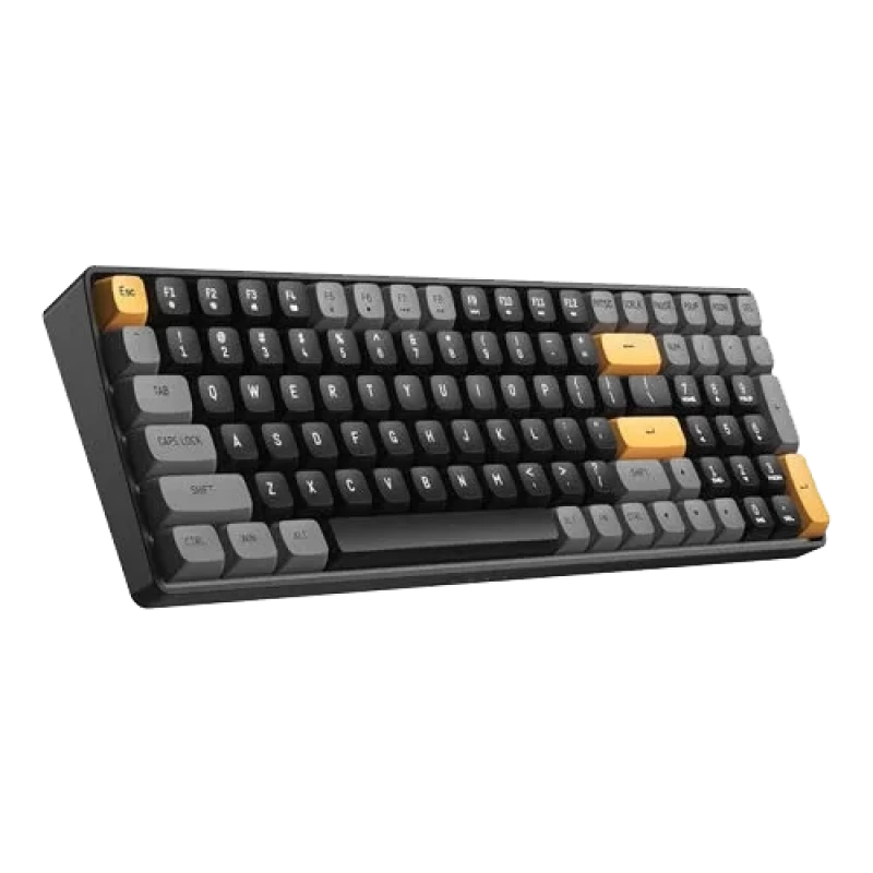 Aigo A100 Brown Sugar Yellow Switch İngilizce Kablolu/Kablosuz Mekanik Klavye