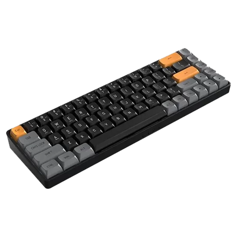 Aigo A68 Brown Sugar Yellow Switch İngilizce Kablolu/Kablosuz Mekanik Klavye