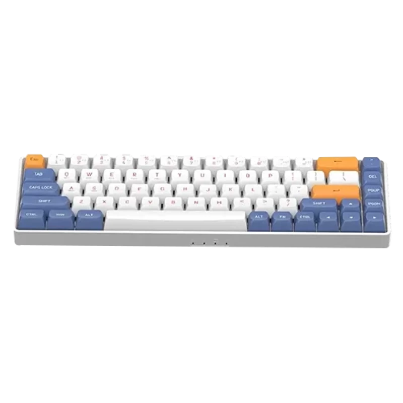 Aigo A68 Starry Blue Yellow Switch İngilizce Kablolu/Kablosuz Mekanik Klavye