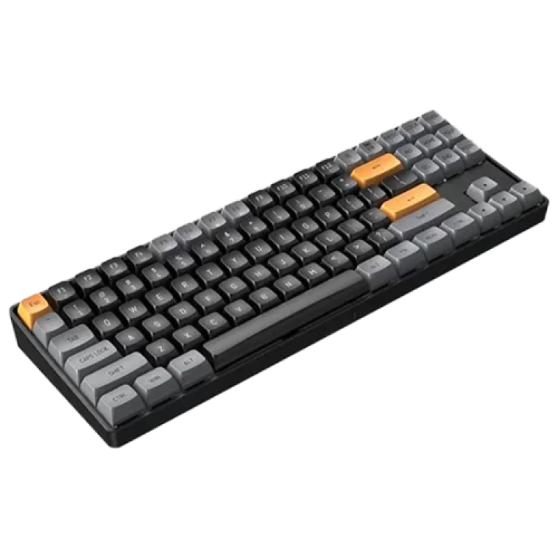 Aigo A87 Brown Sugar Yellow Switch İngilizce Kablolu/Kablosuz Mekanik Klavye
