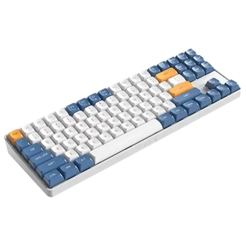 Aigo A87 Starry Blue Yellow Switch İngilizce Kablolu/Kablosuz Mekanik Klavye