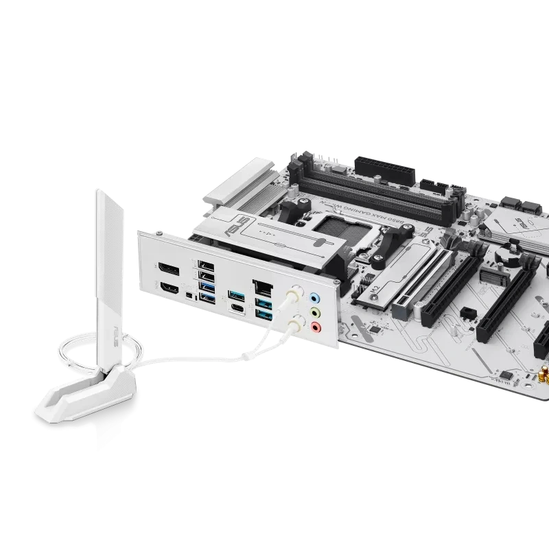 ASUS B850 MAX GAMING WIFI 7 AMD AM5 DDR5 ANAKART BEYAZ