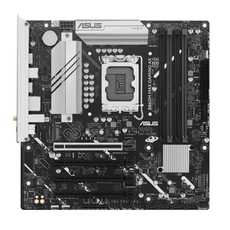 ASUS B860M MAX GAMING AX INTEL SOKET 1851 ANAKART