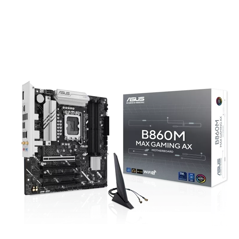 ASUS B860M MAX GAMING AX INTEL SOKET 1851 ANAKART