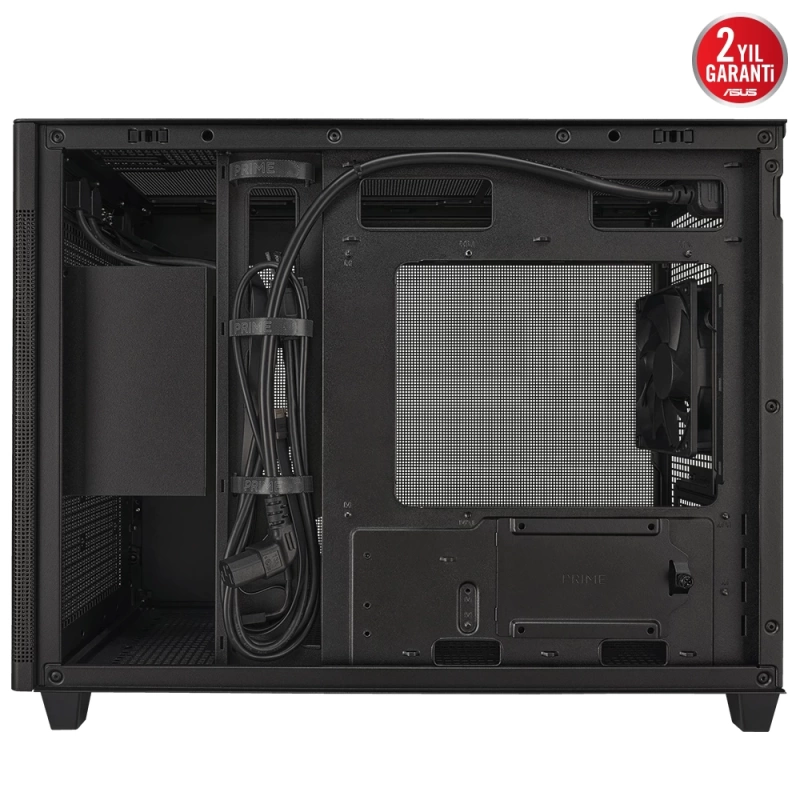 ASUS PRIME AP201 MICRO ATX TEMPERLİ CAM ALET GEREKTİRMEYEN YAN PANELLER VE TOZ FİLTRELİ IZGARAYA SAHİP,360 MM SOĞUTUCU 338 MM UZUNLUĞA KADAR EKRAN KARTI VE STANDART ATX PSU DESTEKLİ 33 LİTRE HACİMLİ MICRO ATX KASA