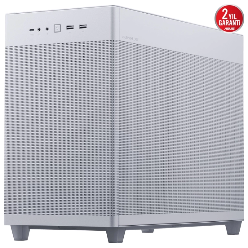 ASUS Prime AP201 Tempered Glass Micro ATX Beyaz Kasa (PRIME-AP201-TG-WHITE)