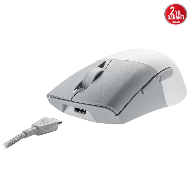 Asus Rog Keris Wireless Aimpoint White 36.000 Dpi Oyuncu Mouse ROG-KERIS-AIMPOINT-WHITE