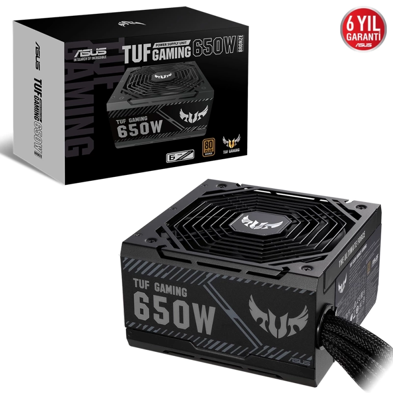 ASUS Tuf Gaming 650w 80+ Bronze Güç Kaynağı 6 Yıl Garanti (TUF-GAMING-650B)