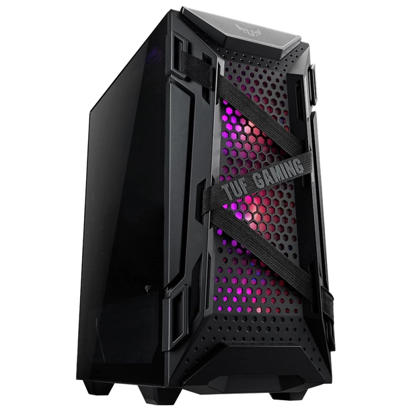 Asus TUF Gaming GT301 Tempered Glass Siyah RGB USB 3.1 ATX Mid Tower Kasa