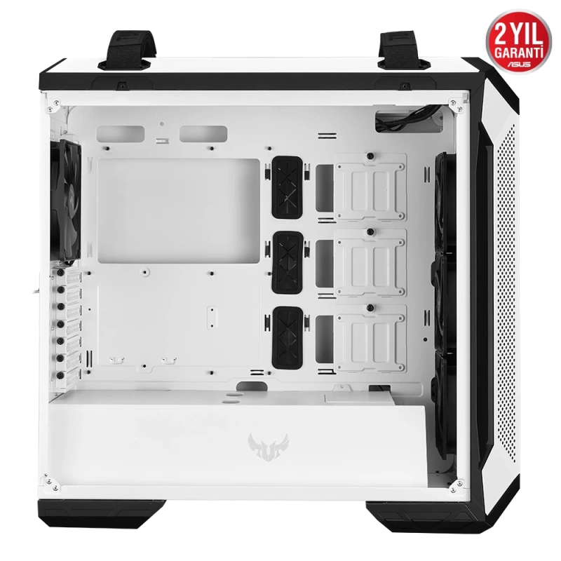 ASUS TUF GAMING GT501 RGB FANLI TEMPERLİ CAM USB 3.1 ATX/EATX OYUNCU KASASI - BEYAZ