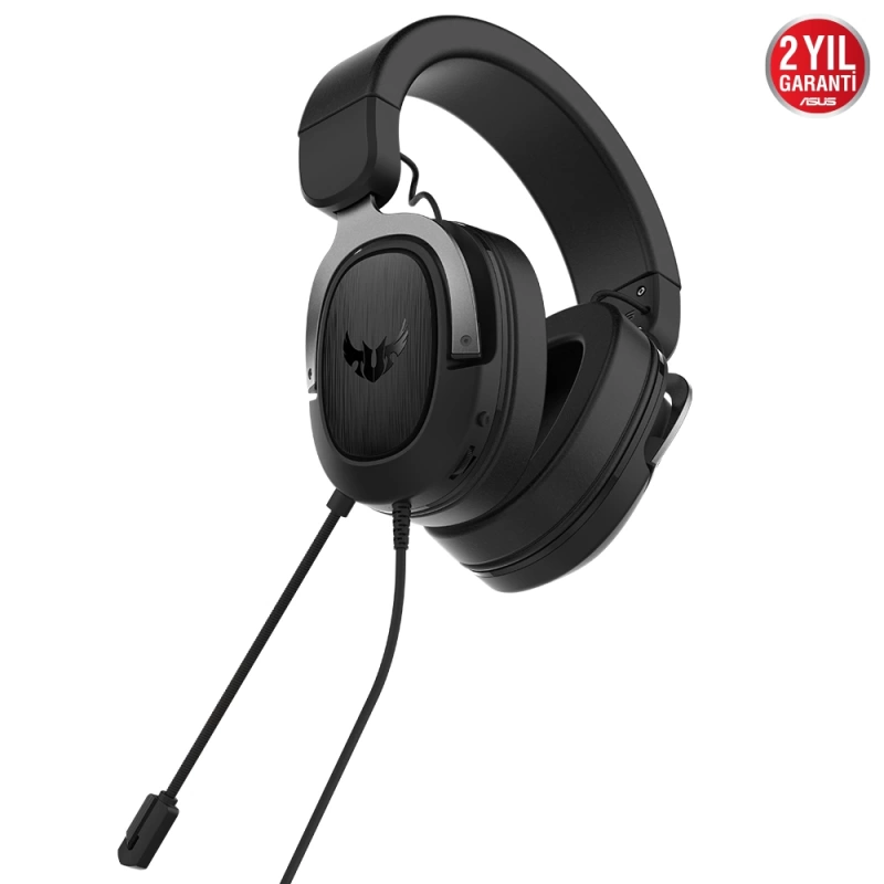 Asus Tuf Gaming H3 Gun Metal 7.1 Surround Kablolu Oyuncu Kulaklık (TUF-GAMING-H3-GUN)