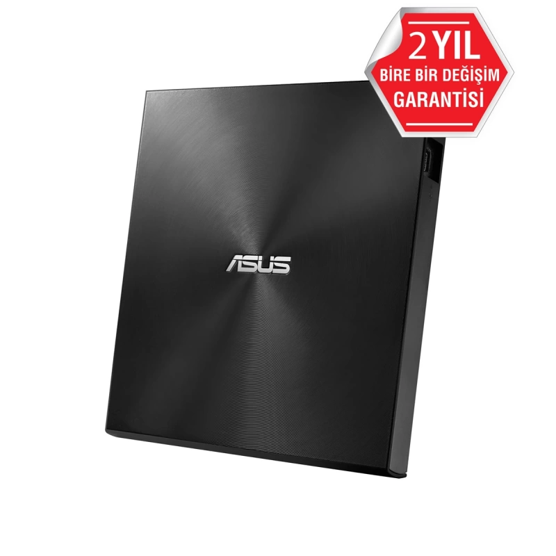 ASUS ZENDRİVE-U9M SDRW-08U9M-U HARİCİ İNCE DVD YAZICI  M-DİSC  USB TYPE-C VE USB 2.0 DESTEKLİ  SİYAH