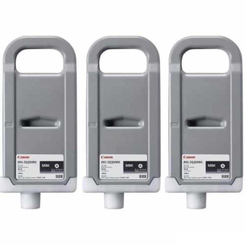 CANON 2962B003 PFI-703MBK (3LU) MAT SIYAH KARTUS (700 ML X 3)IPF 810/IPF 815/IPF 820/IPF 825