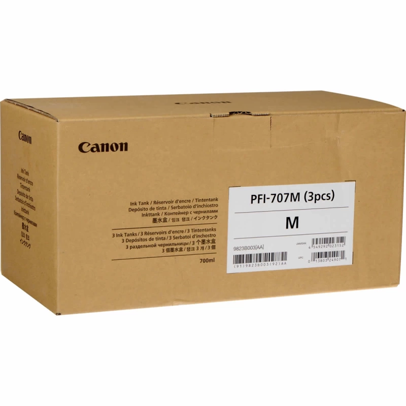 CANON 9823B003 PFI-707M (3LÜ) KIRMIZI KARTUŞ (700 ML x 3)IPF 830/IPF 840/IPF 850