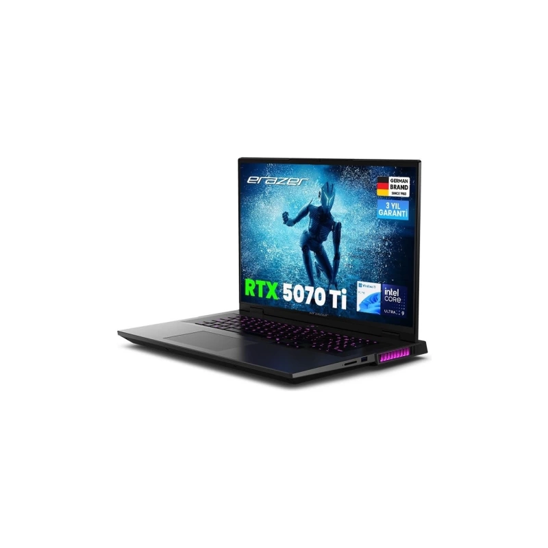 Erazer Beast 18 X1 MD62746 Intel Ultra 9 275HX 32GB Ram 2tb SSD RTX5070TI 18 240Hz Qhd+ IPS W11H Oyuncu Laptop