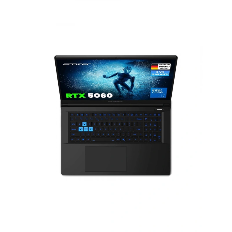 Erazer Defender 17 P1 MD600008 Intel Ultra 7 240H 32GB Ram 2tb SSD RTX5060 17.3 144Hz Fhd IPS Freedos Oyuncu Laptop