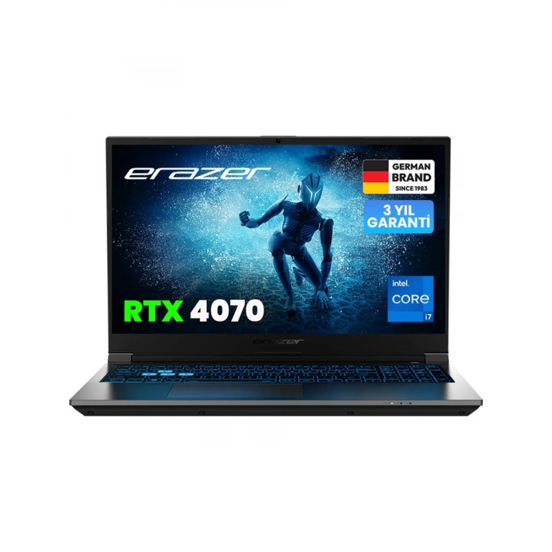 Erazer Deputy P60 MD62684 Intel Core i7 12650H 16GB 1TB SSD RTX4070 Freedos 15.6 FHD 144Hz Taşınabilir Bilgisayar