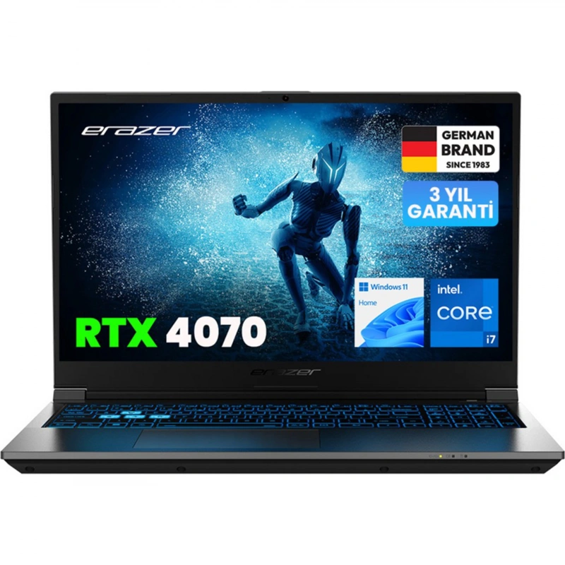 Erazer Deputy P60 MD62748 Intel Core i7-13620H 16GB 512GB RTX4070 15.6 Full HD 144Hz FreeDos Taşınabilir Bilgisayar