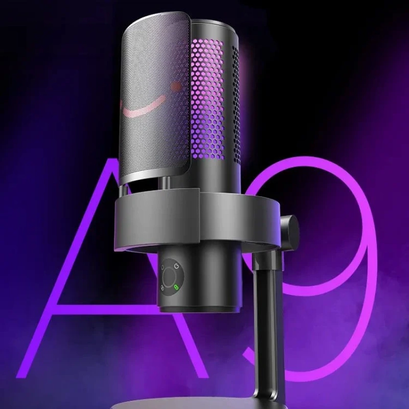 Fifine Ampligame A9 USB Youtube Tiktok Twitch Profesyonel Oyuncu Yayıncı Bilgisayar Mikrofon