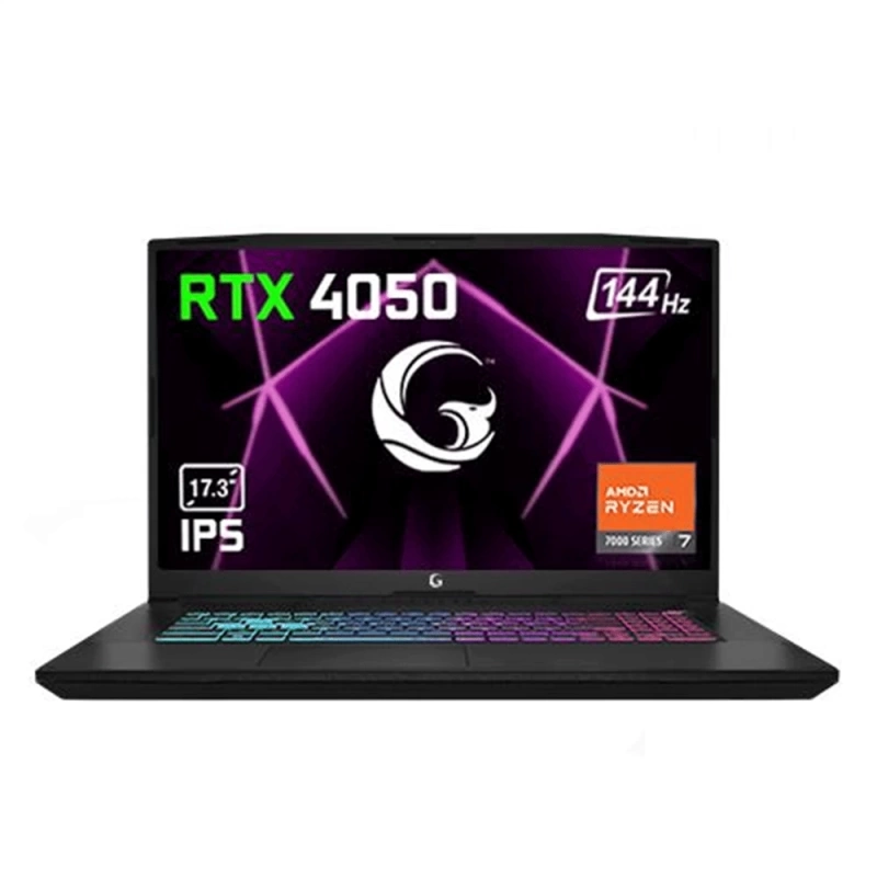 GG Slayer R5XL-4050 C1 AMD Ryzen 5 7535HS 16GB 500GB RTX4050 17.3 Full HD IPS 144Hz FreeDOS Gaming Notebook + Çanta