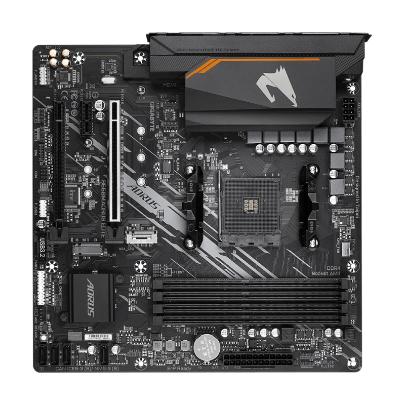 GIGABYTE B550M-AORUS-ELITE DDR4 4733(OC) HDMI AM4