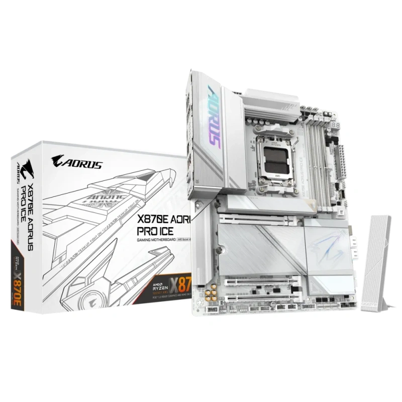 GIGABYTE X870E AORUS PRO ICE DDR5 M.2 HDMI DP ATX AM5