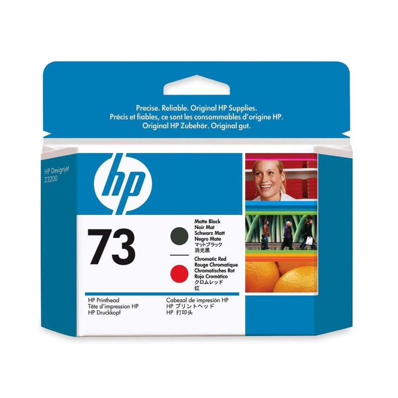 HP CD949A (73) MAT SIYAH VE KROMATIK KIRMIZI BASKI KAFASI