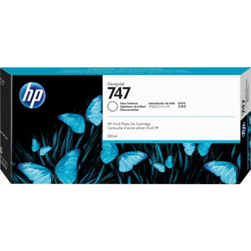 HP P2V87A (747) 300 ML PARLAKLIK ARTTIRICI GENIS FORMAT MUREKKEP KARTUS