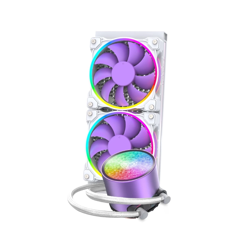 ID-Cooling PinkFlow 240 Diamond Purple 4Pin PWM 240mm Argb INTEL/AMD Sıvı İşlemci Soğutucu