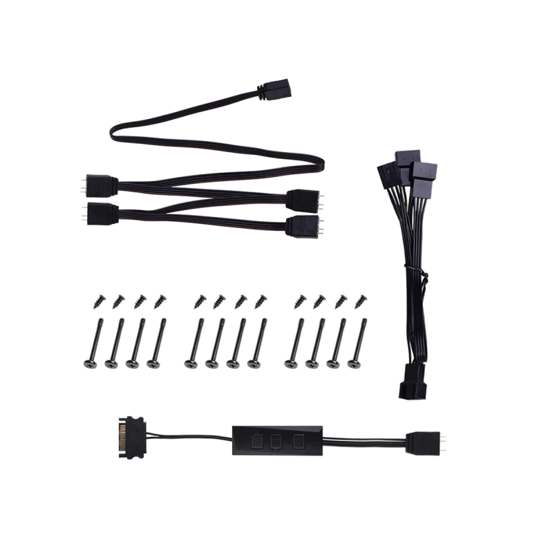 ID-COOLING XF-12025 ARGB TRIO Snow 4Pin PMW 120x3 3lü Kasa Fanı