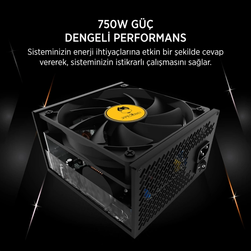 James Donkey JDP750 APFC 12CM 750W Bronze 80+ Power Supply