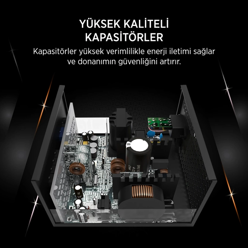James Donkey JDP850 APFC 12CM 850W Bronze 80+ ATX 3.1 PCI-E 5.1 Power Supply