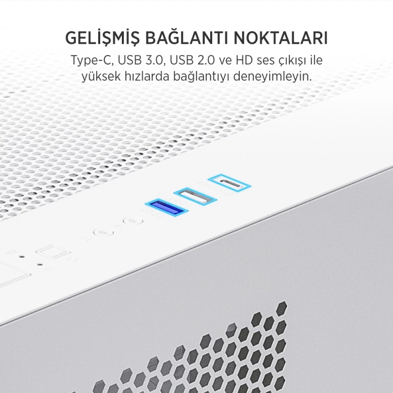 JAMES DONKEY STARK S700 650W BEYAZ GAMING KASA