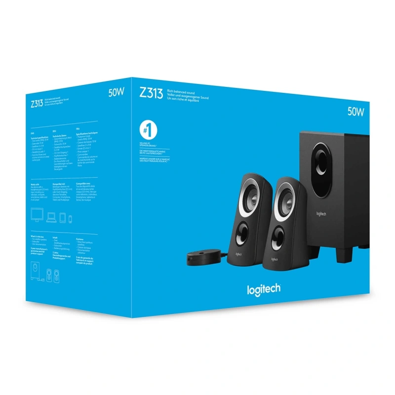 LOGİTECH Z313 25 WATT 2.1 MULTİMEDYA HOPARLÖR - SİYAH 980-000413