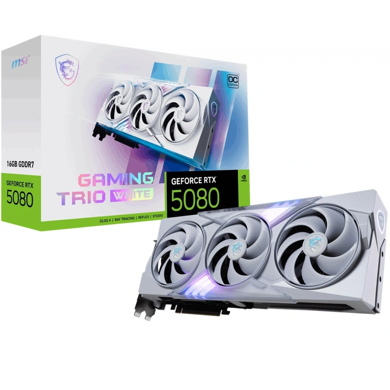 MSI GEFORCE RTX 5080 16G GAMING TRIO OC WHITE VGA