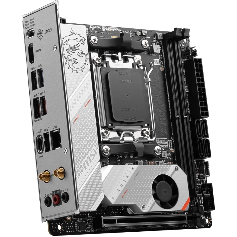 MSI MPG B650I EDGE WIFI AM5 DDR5 7200MHZ(OC) HDMI M.2 USB3.2 2.5G LAN WIFI 6E MİNİ-ITX