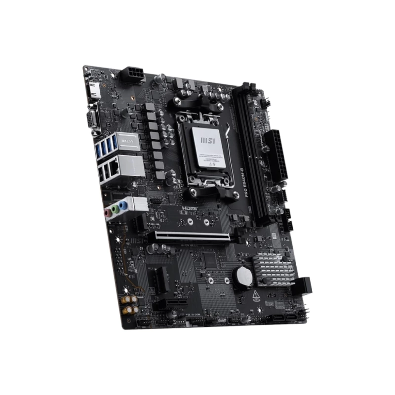 MSI PRO B840M-B AM5 DDR5 8000MHZ(OC) HDMI VGA 2X M.2 USB 5 GBS 2.5G LAN MATX