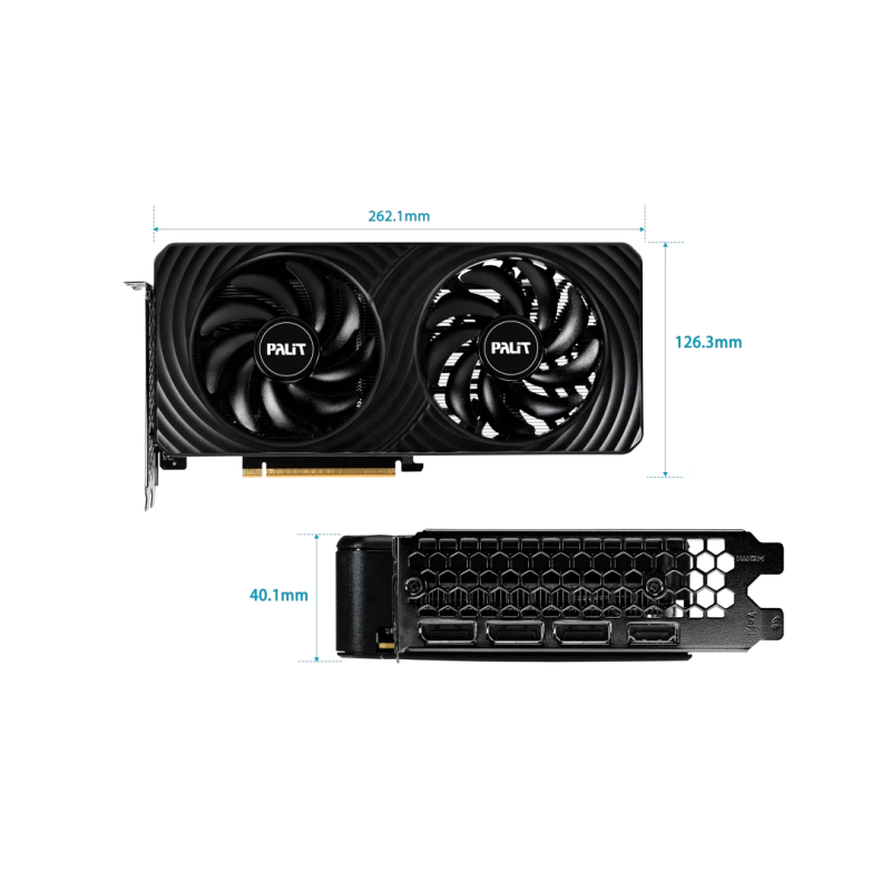 Palit Dual GeForce RTX 5050 8GB 128Bit GDDR6 Nvidia Ekran Kartı NE65050019P1-GB2070D