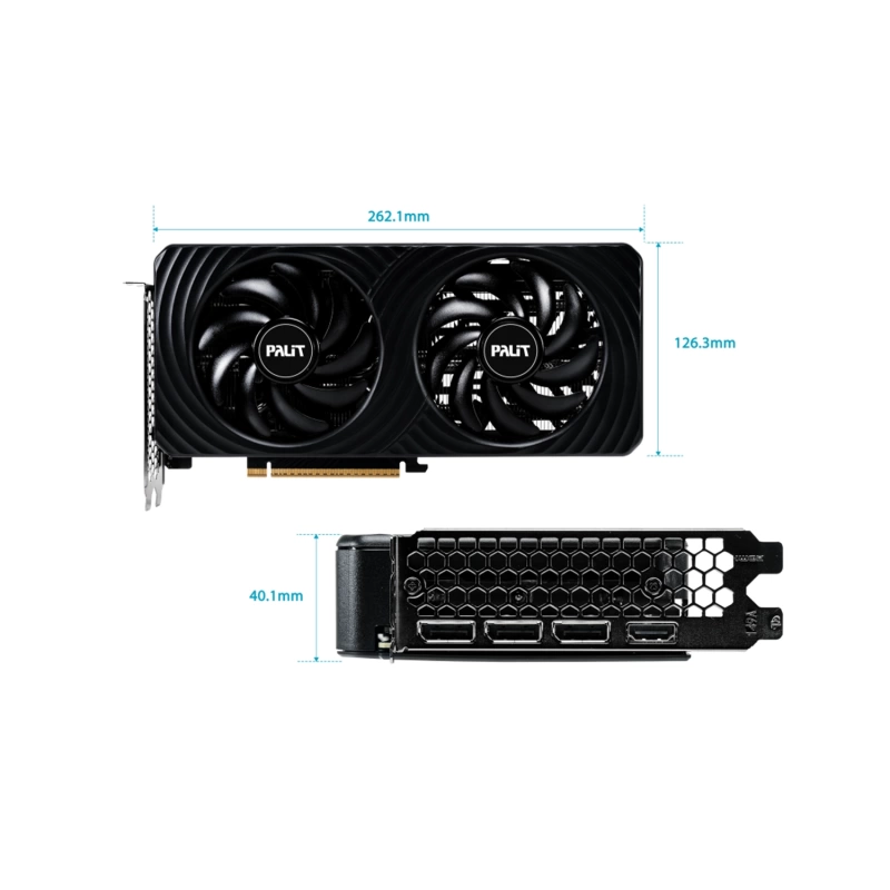 Palit GeForce Dual RTX 5060 8GB 128Bit GDDR7 Nvidia Ekran Kartı NE75060019P1-GB2063D