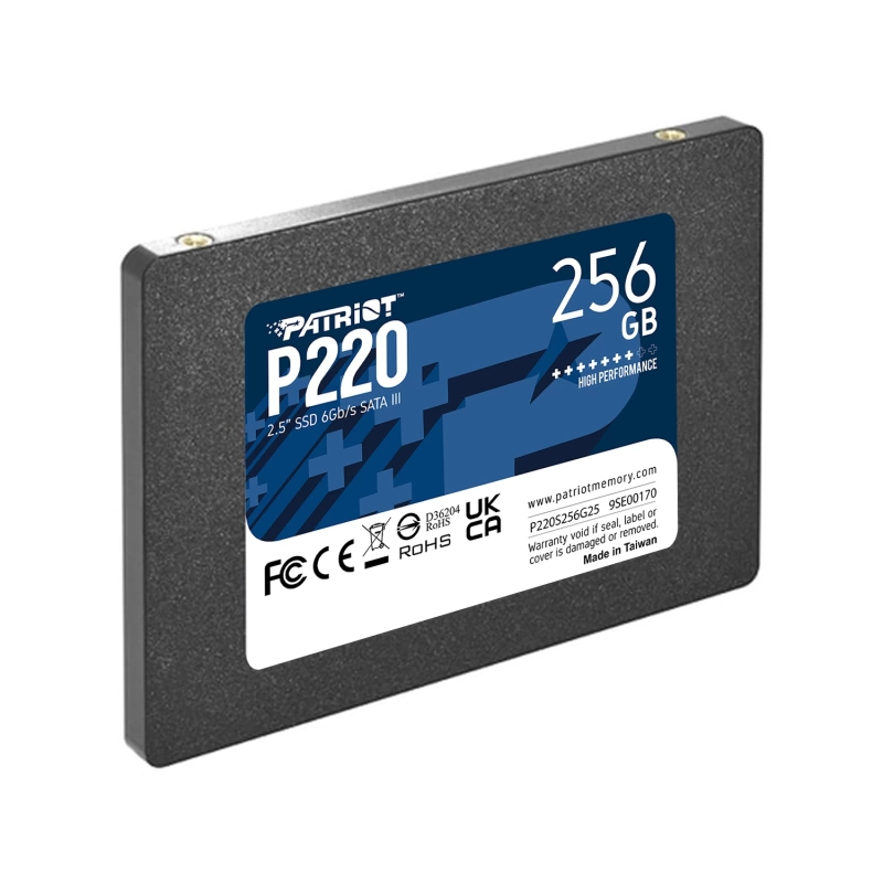 Patriot P220 256GB 550/490MB/s 2.5&quot; SATA3 SSD Disk (P220S256G25)