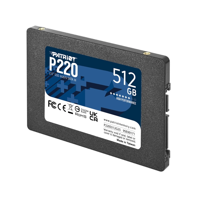 Patriot P220 512GB 550/500MB/s 2.5&quot; SATA3 SSD Disk (P220S512G25)