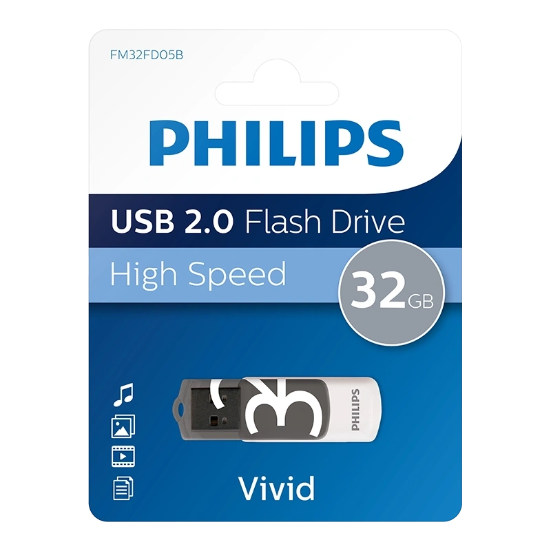 PHILIPS 32GB USB 2.0 25/10MB/S FM32FD05B/00