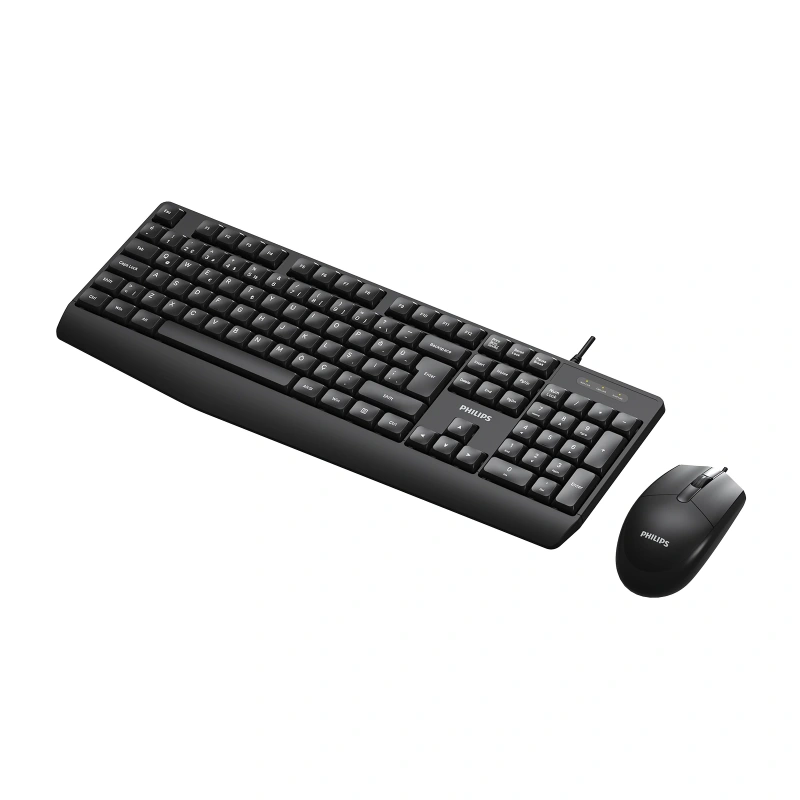 PHILIPS KABLOLU  KLAVYE&MOUSE SET SPT6237B SİYAH