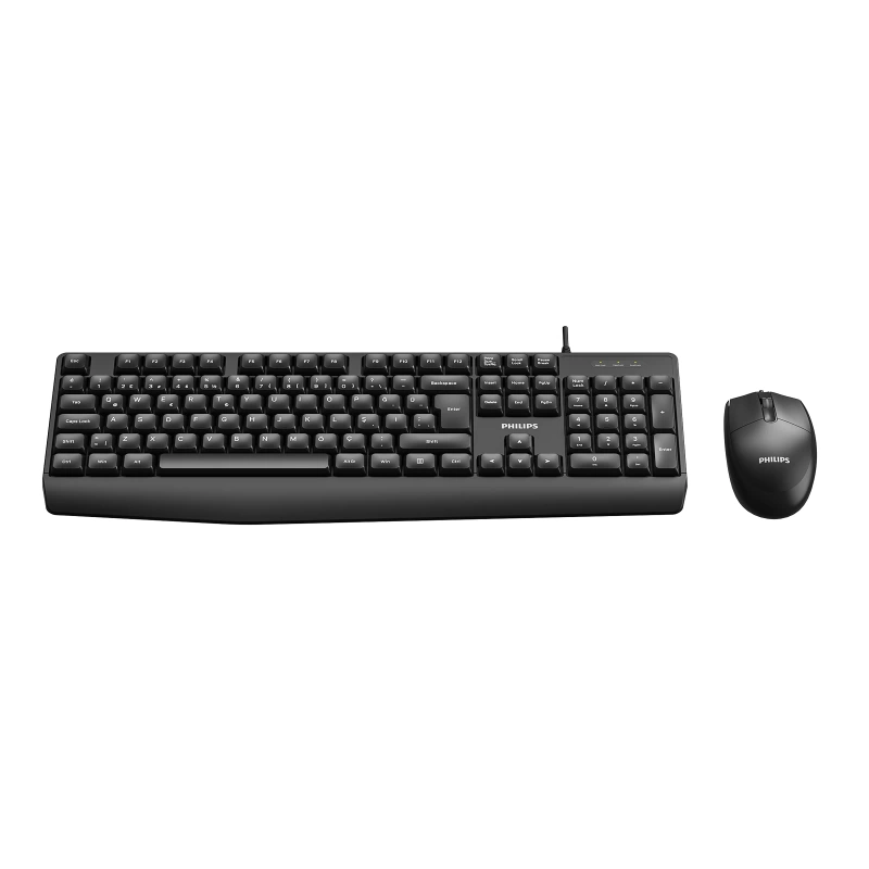PHILIPS KABLOLU  KLAVYE&MOUSE SET SPT6237B SİYAH