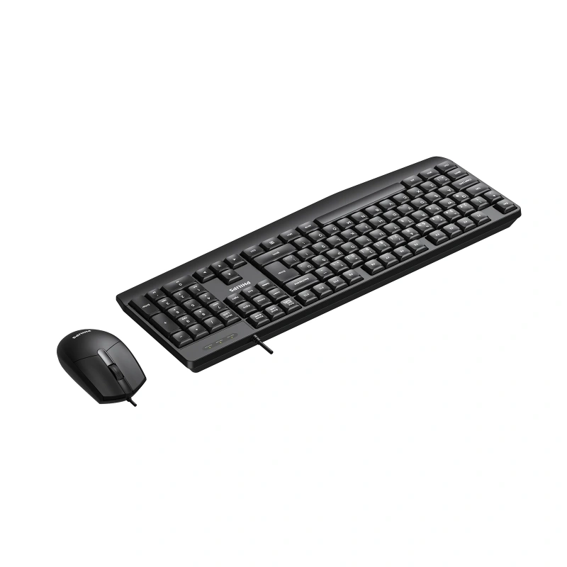 PHILIPS KABLOLU  KLAVYE&MOUSE SET SPT6237B SİYAH