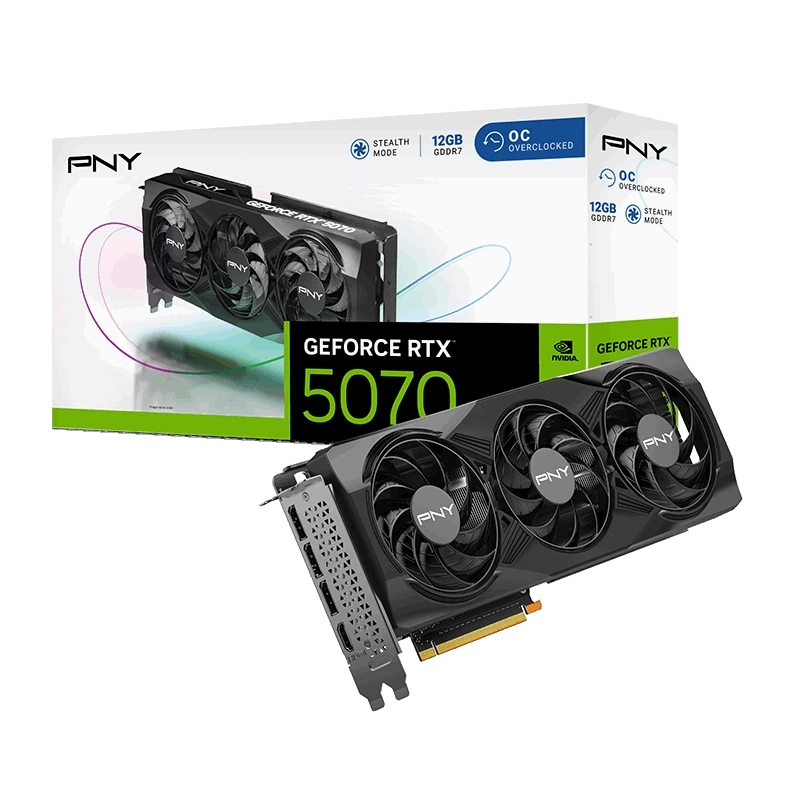 PNY RTX5070 OC 12GB GDDR7 192bit (VCG507012TFXPB1-O)