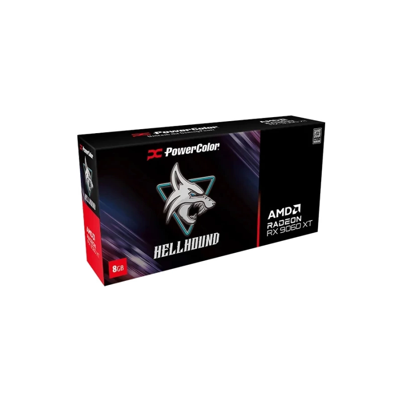 POWERCOLOR HELLHOUND RX9060XT 8GB GDDR6 (RX9060XT 8G-L/OC) EKRAN KARTI
