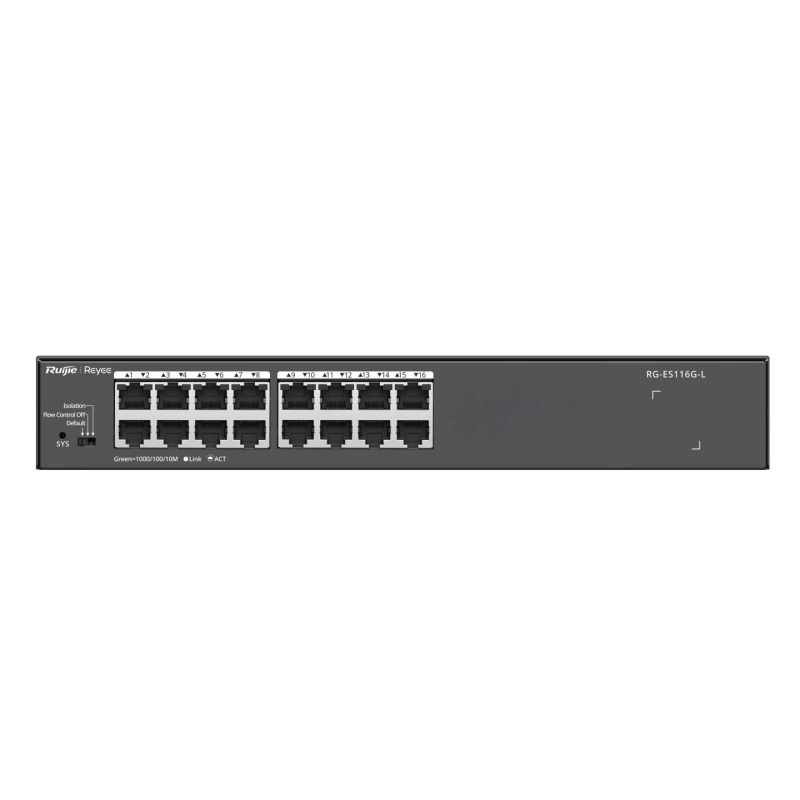 RUİJİE-REYEE RG-ES116G-L 16xGE YÖNETİLEMEZ NETWORK SWİTCH