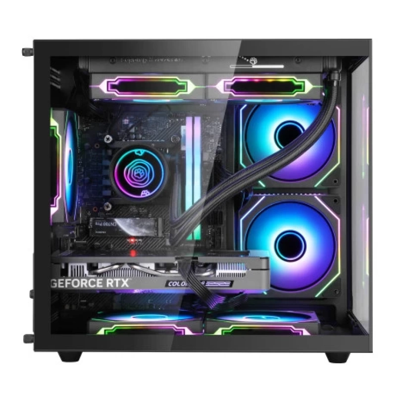 SEGOTEP Brave W1 Siyah 650W 80+ Midi Tower Kasa (Rainbow Fan)
