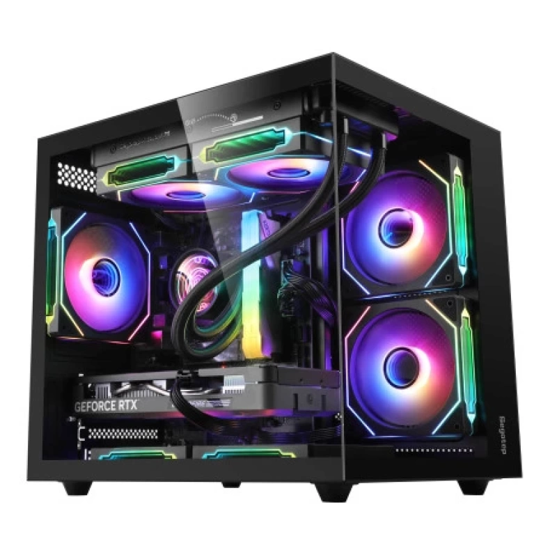 SEGOTEP Brave W1 Siyah 650W 80+ Midi Tower Kasa (Rainbow Fan)